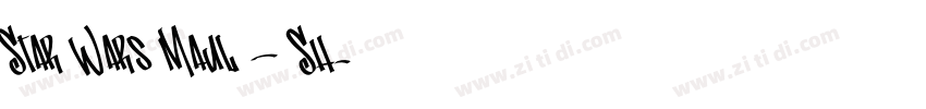 Star Wars Maul – Sh字体转换